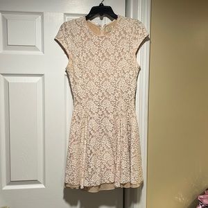 Blush pink/floral party dress.